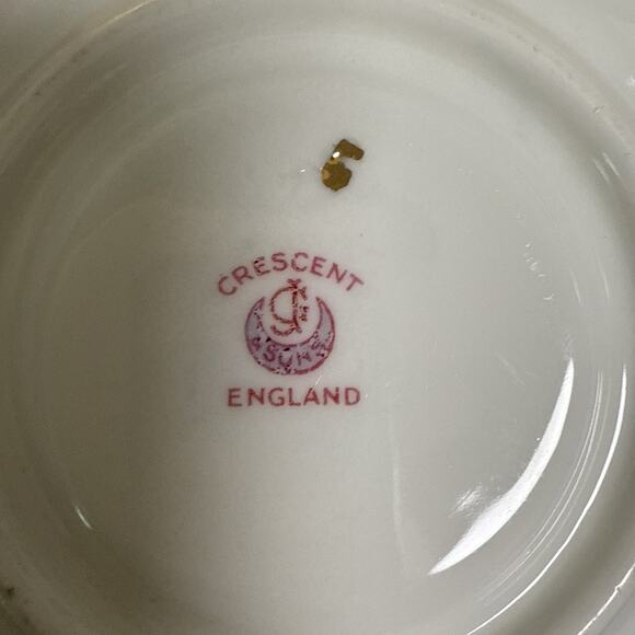 George Jones‎ & Sons JON158 England Tea Cup/Saucer Gold Floral Lace Footed RARE - Picture 6 of 7